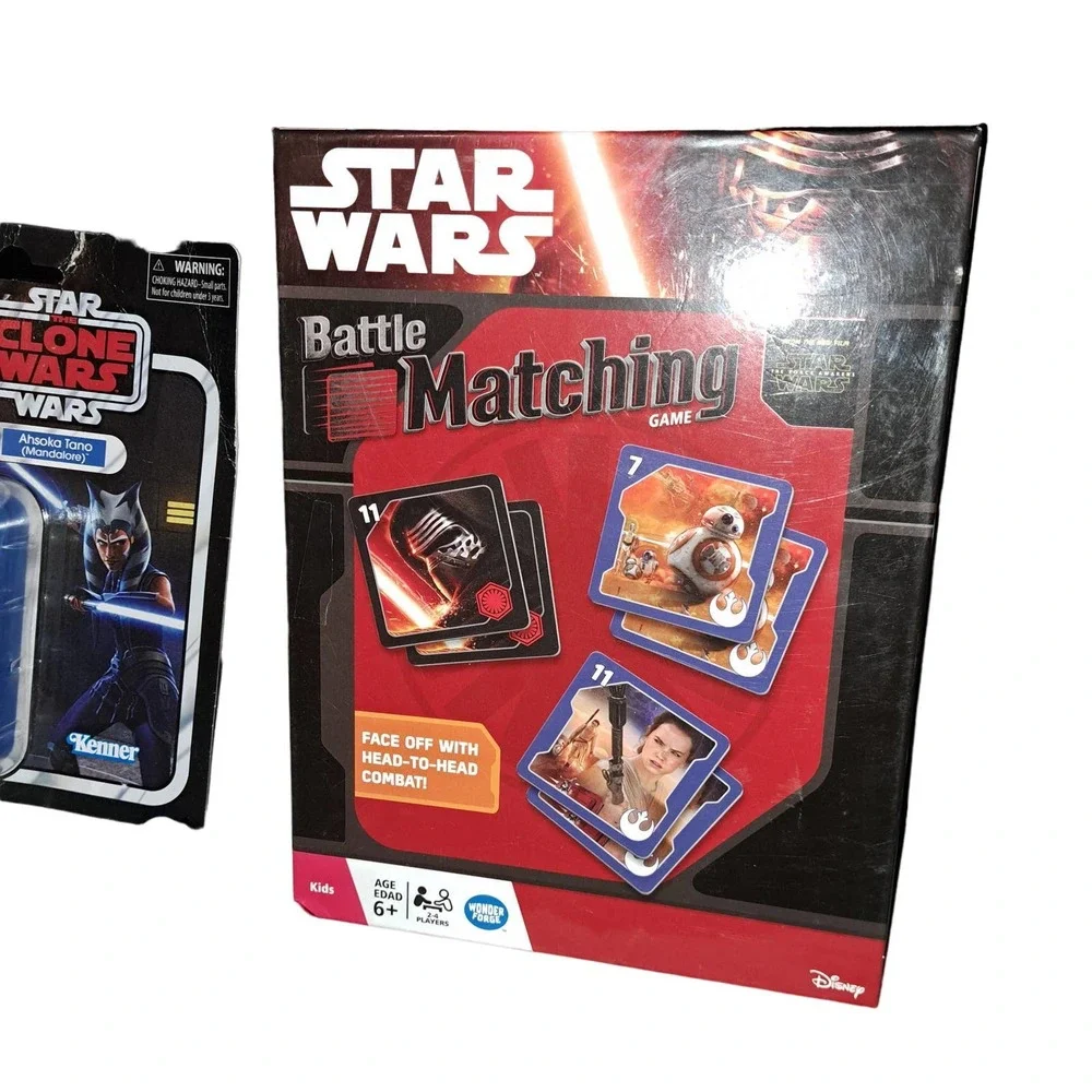 NIB-STAR WARS COLLECTORS GRAB BAG-Ahsoka, 3Hotwheels, Battle Match